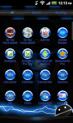 Go Launcher EX Black Mexdroid screenshot 2