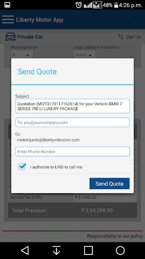 Liberty Motor App screenshot 7