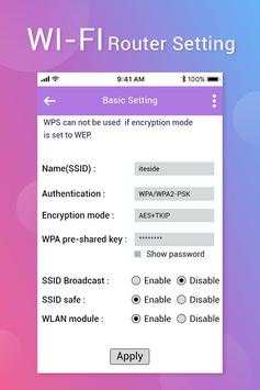 All WiFi Router Settings - Setup WiFi Password screenshot 4