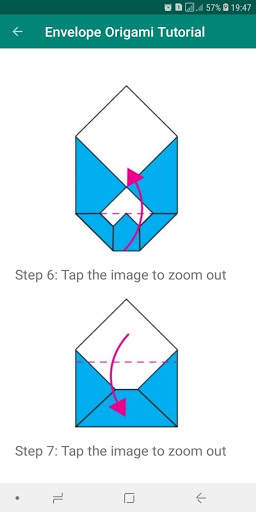 Paper Origami Envelope Step by Step скриншот 3