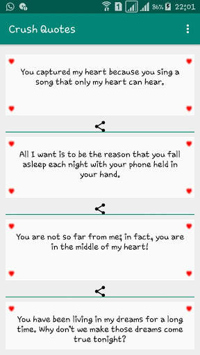 2020 Romantic SMS and Quotes for crush screenshot 3