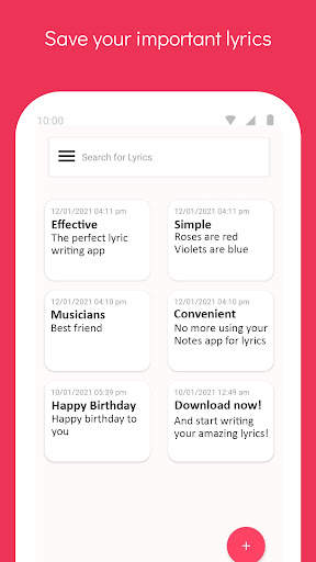 Song Writer - Lyrics screenshot 1