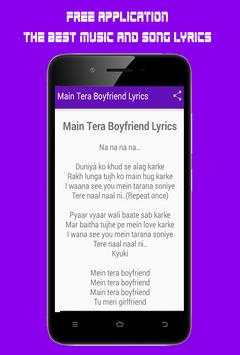Main Tera Boyfriend Song Lyrics  - Raabta screenshot 3