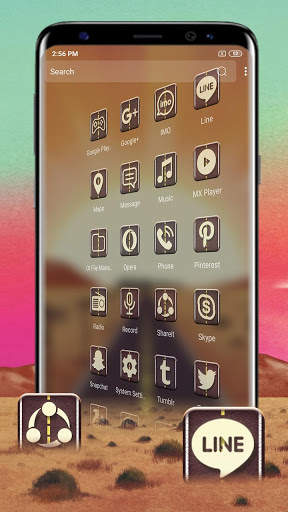 Desert Sunrise Road Launcher Theme screenshot 4