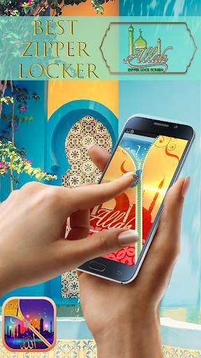 Allah Bless You - Zipper Lock Screen screenshot 1