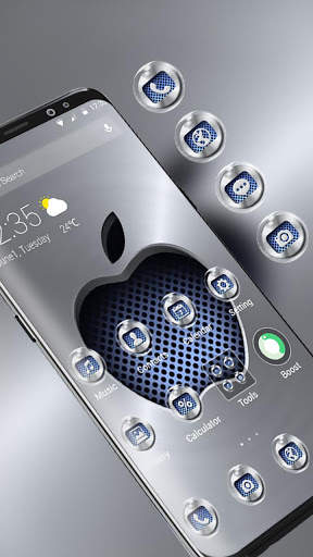 Metallic Apple Theme APUS Launcher screenshot 2