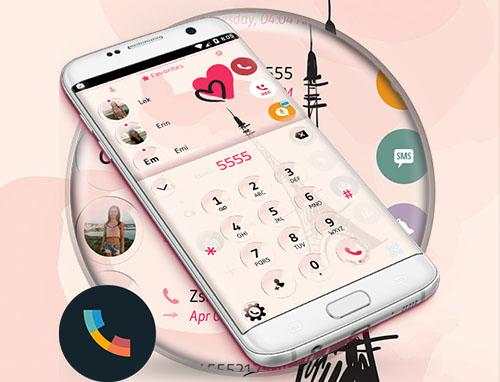 Glass Paris Phone Dialer Theme screenshot 7