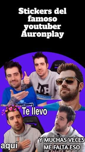 Auronplay Stikers for whatsApp free screenshot 1