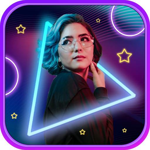 Neon Spiral Effects Photo Editor - Quick Square 3.0