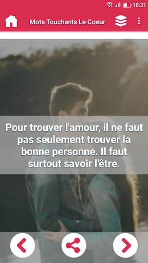 Mots Touchants Le Coeur screenshot 2
