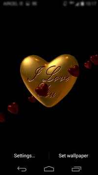 Love Valentine Heart LWP 2015 10 تصوير الشاشة