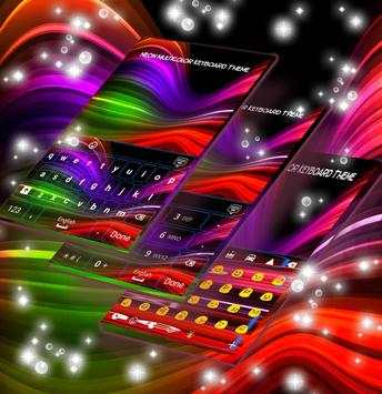 Neon Multicolor Keyboard Theme screenshot 2