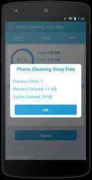 Phone Cleaning Virus Free screenshot 2