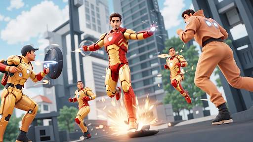 Iron Boy : Iron Hero Man Games screenshot 8