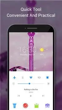 Diamond Zipper Lock Screen Free-Zipper Lock Screen screenshot 3