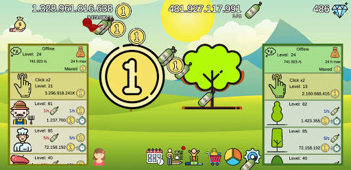 Tree2Rich - Clicker - clicker game screenshot 1