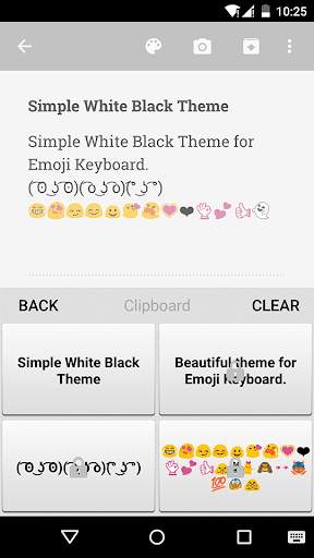 Simple White Emoji Keyboard screenshot 3
