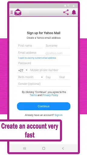 Lite pour Yahoo screenshot 3
