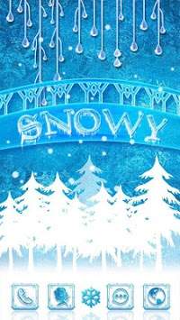 Snowy GO Launcher Theme screenshot 2