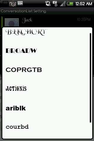 Handcent Font Pack5 screenshot 3