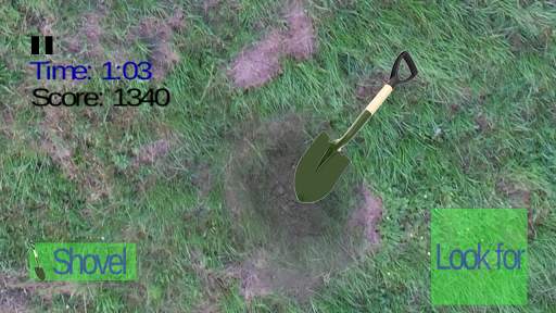 Metal detector game screenshot 2