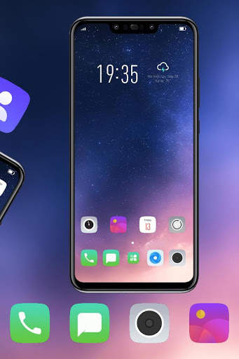 Fuchsia starry sky theme screenshot 3