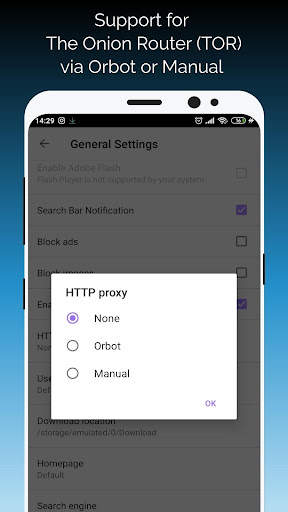 Proxy Browser - Adblock Secured Private Tor Proxy screenshot 5