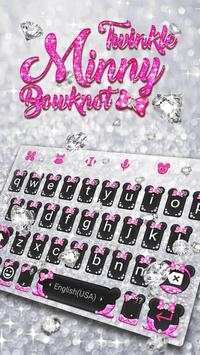 Twinkle Minnie Bowtie Keyboard Theme for WhatsApp screenshot 4