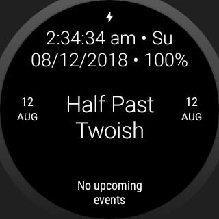 Twelveish - Customizable Text Watch Face for Wear screenshot 5