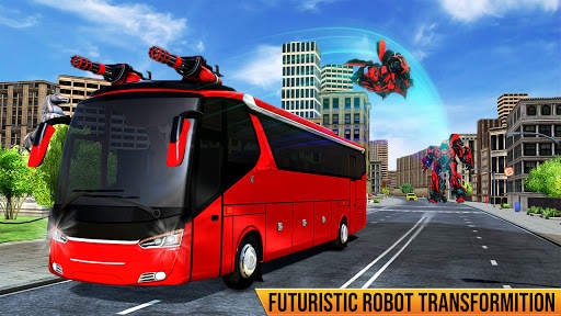 US Car Robot Bus Transform : Helicopter Robot Game screenshot 1