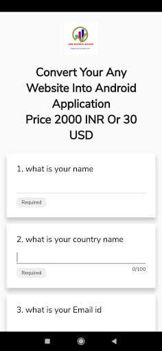 Website To Android Application - web2app | web2apk screenshot 3