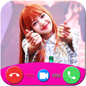 Fake call and chat with Black pink icon