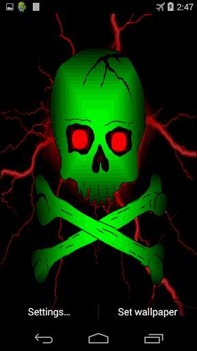 Toxic Skull Live Wallpaper screenshot 4