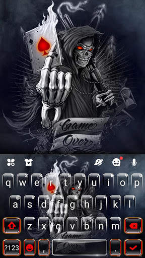 Skull Reaper Gun Keyboard Theme screenshot 2