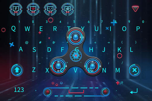 Animated Fidget Spinner Keyboard Theme स्क्रीनशॉट 1