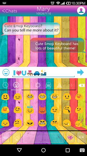 Sweet Rainbow Emoji Keyboard screenshot 2