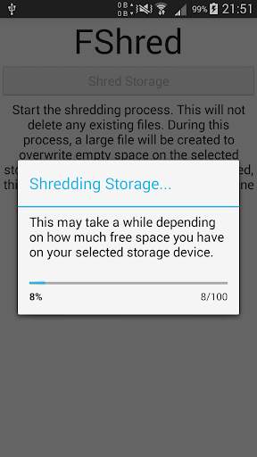FShred - Wipe Free Space screenshot 4