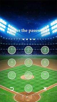 Applock Theme Baseball screenshot 3