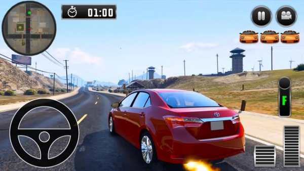 City Driving Toyota Car Simulator screenshot 1