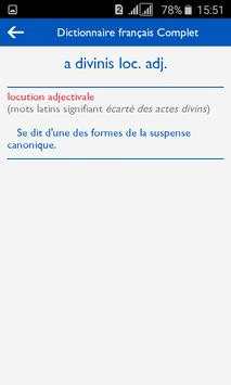 Dictionnaire Français Complet screenshot 2