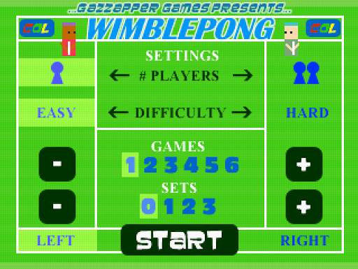 Wimble Pong Tennis (2D Tennis Game) screenshot 5