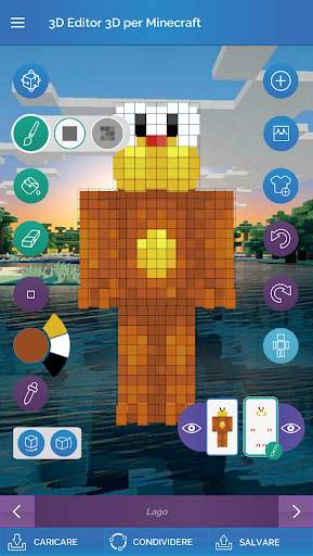 QB9 3D Skin Editor per Minecraft screenshot 2
