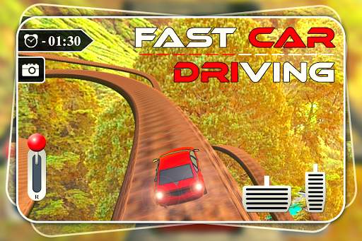 Fast Car Driving On Difficult Road screenshot 1