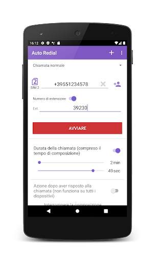 Auto Redial (Ricomposizione Automatica) screenshot 7