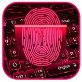 Black Red Fingerprint keyboard on 9Apps