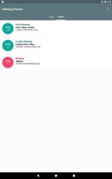 Meeting Planner 8 تصوير الشاشة