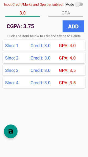CGPA Calculator-Best university Cgpa Calculator screenshot 2