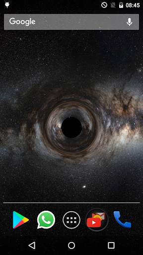 Realistic Black hole live wallpaper screenshot 1