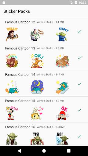 Populer Cartoon Sticker WAStickerApps screenshot 4