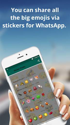 Big Emoji Stickers Packs - WAStickersApp screenshot 1